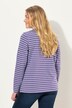 Stribet sweater, rund hals, lange ærmer