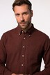 Chemise en flanelle JP 1880 à manches longues et col à pointes boutonnées, coupe Modern Fit - jusqu'au 8 XL