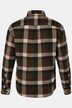 Chemise JP 1880 en flanelle à carreaux, manches longues et col Kent, coupe Modern Fit - jusqu'au 8 XL
