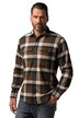 Košile JP1880, kostkovaný flanel, dlouhé rukávy, Kent límeček, Modern střih, do 8XL