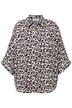 Halenka, oversize, mušelín, leopardí, límeček, krátké rukávy