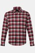 Camicia JP1880 di flanella a quadri dalla vestibilità moderna con maniche lunghe e colletto ad apertura inglese, fino alla tg. 8XL