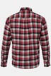 Camicia JP1880 di flanella a quadri dalla vestibilità moderna con maniche lunghe e colletto ad apertura inglese, fino alla tg. 8XL