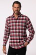 Camicia JP1880 di flanella a quadri dalla vestibilità moderna con maniche lunghe e colletto ad apertura inglese, fino alla tg. 8XL