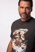 JP 1880, T-shirt, halve mouw, print op de borst, tot 8XL