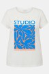 T-Shirt, Classic Shape, Floral-Print, Rundhals, Halbarm