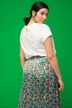 T-Shirt, Classic Shape, Floral-Print, Rundhals, Halbarm