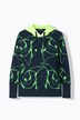 Sweatpullover, hette, lange ermer, heldekkende trykk, OEKO-TEX Made in Green