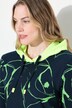 Sweatpullover, hette, lange ermer, heldekkende trykk, OEKO-TEX Made in Green