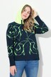 Sweatpullover, hette, lange ermer, heldekkende trykk, OEKO-TEX Made in Green