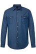 Džínová košile JP1880, dlouhé rukávy, Kent límeček, Modern střih, do 8XL