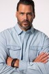 Chemise en jean JP 1880, manches longues et col Kent, coupe Modern Fit - jusqu'au 8 XL