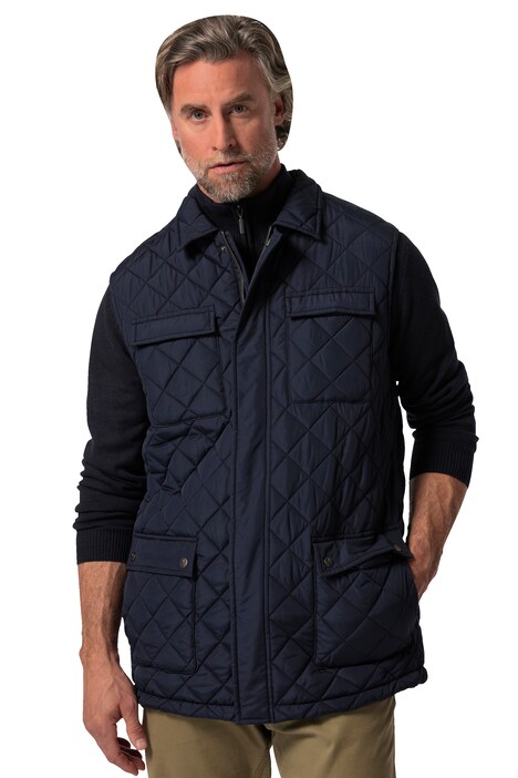 Prošívaná vesta Boston Park, límeček, do 8XL