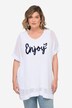 Genser, oversized, Ajour-strikket, ENJOY, V-hals