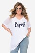 Genser, oversized, Ajour-strikket, ENJOY, V-hals