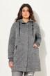 Veste en maille polaire à capuche, fermeture zippée à double sens
