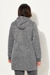 Veste en maille polaire à capuche, fermeture zippée à double sens