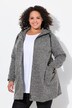 Veste en maille polaire à capuche, fermeture zippée à double sens