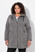 Veste en maille polaire à capuche, fermeture zippée à double sens