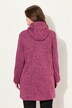 Veste en maille polaire à capuche, fermeture zippée à double sens