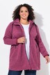 Veste en maille polaire à capuche, fermeture zippée à double sens