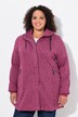 Veste en maille polaire à capuche, fermeture zippée à double sens