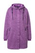 Bunda z pleteného flísu, kapuce, dvoucestný zip, kapsy na zip