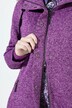 Bunda z pleteného flísu, kapuce, dvoucestný zip, kapsy na zip