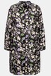 Lang bluse, blomster, A-linje, skjortekrage, lange ermer