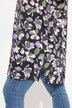Lang bluse, blomster, A-linje, skjortekrage, lange ermer