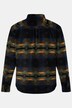 JP 1880 Hemd, Fleece, Allovermuster, Kentkragen, Modern Fit, bis 8 XL