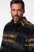 JP 1880 Hemd, Fleece, Allovermuster, Kentkragen, Modern Fit, bis 8 XL