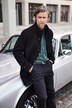 Manteau court Boston Park aspect laine, col amovible - jusqu'au 8 XL