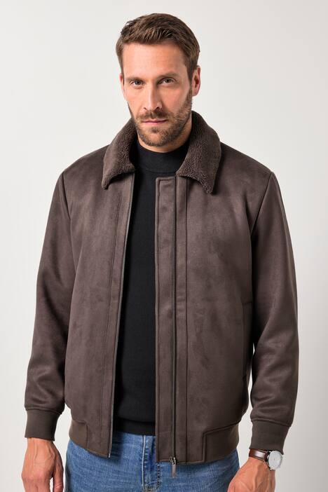 JP AWARE bomberjack, lederlook, teddyvoering, GRS-gecertificeerde materialen, tot 7XL