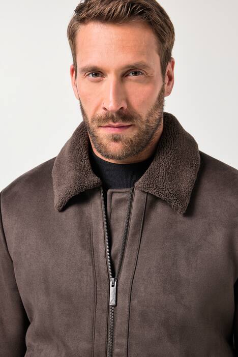 JP AWARE bomberjack, lederlook, teddyvoering, GRS-gecertificeerde materialen, tot 7XL