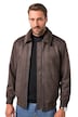 Bomber JP AWARE, kožený vzhled, teddy podšívka, GRS certifikované materiály, do 7XL