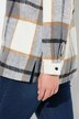Surchemise à carreaux oversize, manches longues et col chemise