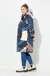 Funktionsmantel, oversized, 2-Wege-Zipper, Teddyfutter