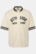 STHUGE T-skjorte, halvermet, oversized, brysttrykk, college-krage, opp til 8 XL