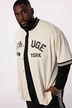 STHUGE T-skjorte, halvermet, oversized, brysttrykk, college-krage, opp til 8 XL