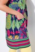 Robe en jersey imprimé, sans manches, coupe évasée et col rond