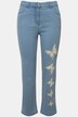 Vaqueros, Straight Fit, mariposas, 4 bolsillos, cintura parcialmente elástica