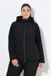 HYPRAR doorgestikte softshell jas, waterafstotend, capuchon