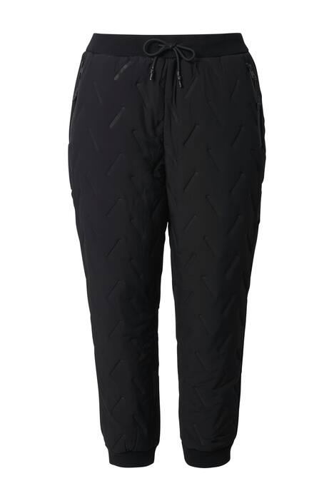 Funkční jogging kalhoty, kapsy na zip, žebrovaný lem, strečové