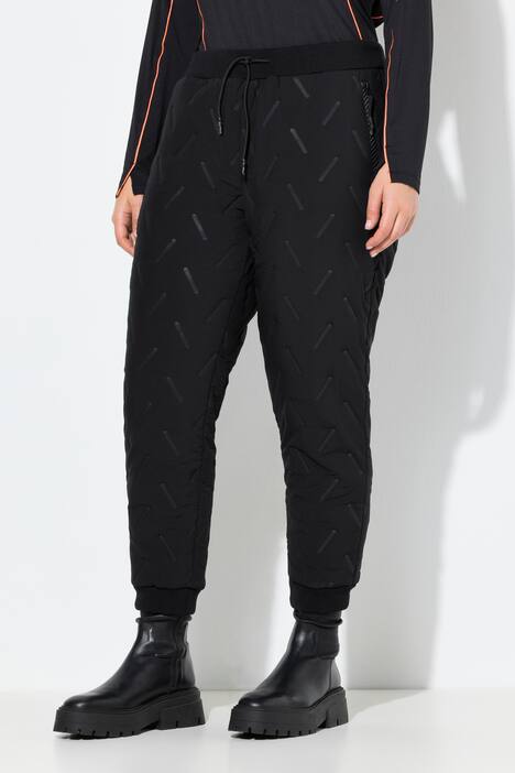 Functionele joggingbroek, ritszakken, geribbelde zoom, stretch