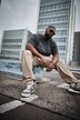 STHUGE T-skjorte, korte ermer, oversized, skrift, opptil 8 XL