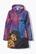 Functionele regenjas, capuchon, zipper, verborgen zakken