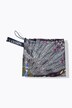 Functionele regencape, unisex, print, capuchon