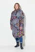 Functionele regencape, unisex, print, capuchon