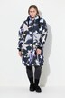 Funktionsmantel, oversized, Teddyfutter, Kapuze, 2-Wege-Zipper